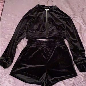 Velvet two piece set